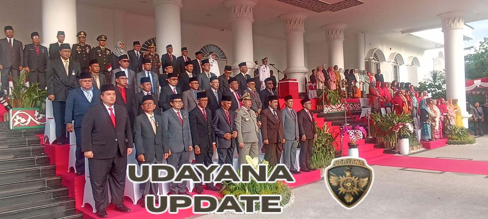 Kasdim 1628/Sumbawa Barat Hadiri Upacara Penurunan Bendera HUT ke-80 RI