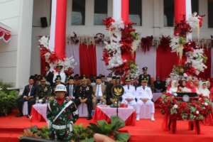 Kasdim 1608/Bima Hadiri Upacara Proklamasi ke-80 RI di Kota Bima