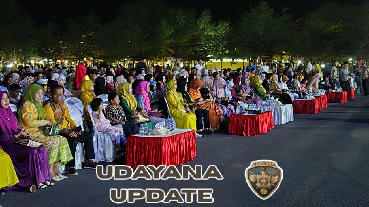 Dandim 1614/Dompu Hadiri Malam Resepsi HUT RI ke-80 Bersama Ketua Persit