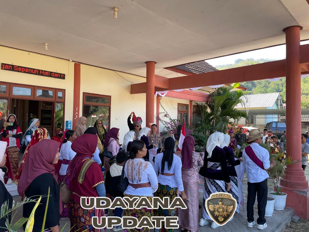 Koramil 1628-02/Sekongkang Gelar Lomba Pawai Budaya Meriahkan HUT ke-80 RI.