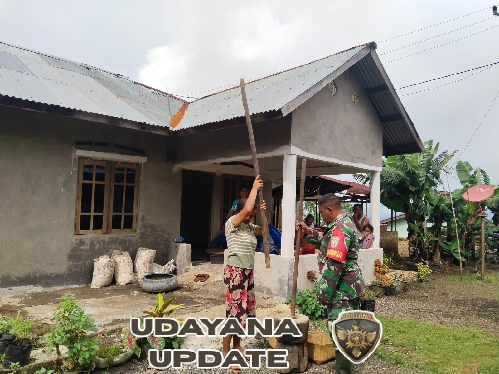 Babinsa Detusoko Aktif Laksanakan Komsos dan Pantau Keamanan di Desa Lisekuru