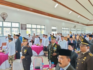 Dandim 1623/Karangasem menghadiri acara pemberian remisi kepada narapidana dalam rangka HUT RI ke 80.