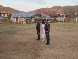 Khidmat dan Meriah, Warga Reok Bersatu dalam Upacara Penurunan Bendera HUT RI ke-80