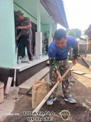 Gotong Royong Satgas TMMD dan Warga Batuan Wujudkan Rumah Baru untuk yang Membutuhkan