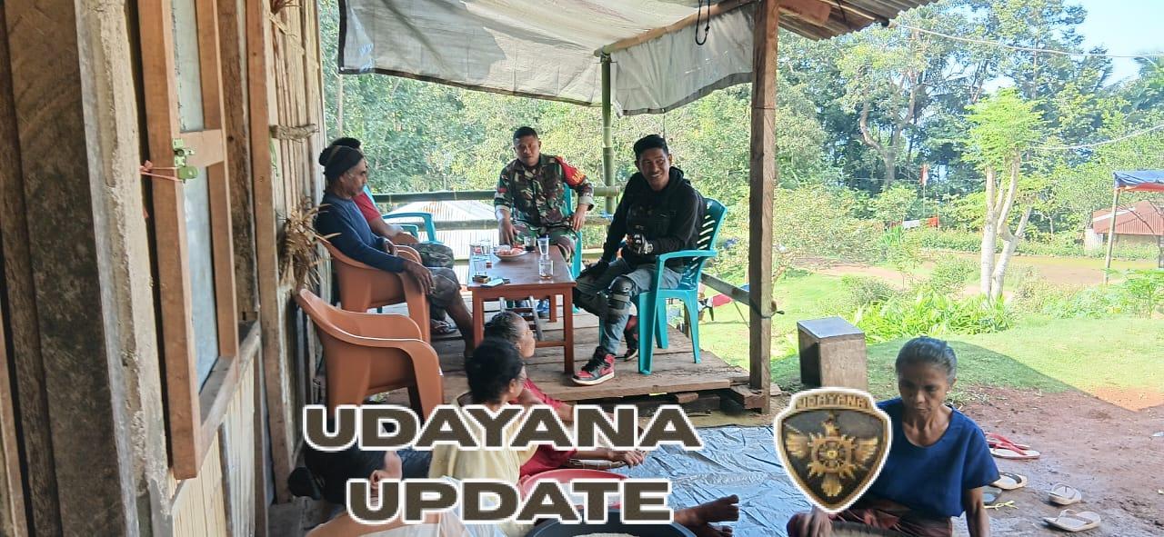 Babinsa Kodim 1602/Ende Intensifkan Komsos dan Pamwil di Dusun E Mbuja Nuareku