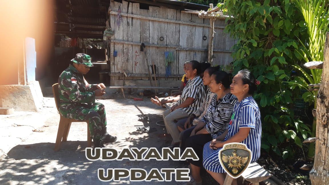 Pantau Wilayah Babinsa Komsos Dengan Warga Binaan