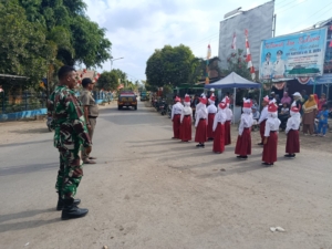 Karang Taruna Desa Dena Dan Babinsa Sukses Gelar Gerak Jalan Unik, 30 Regu Ikut Meriahkan Acara