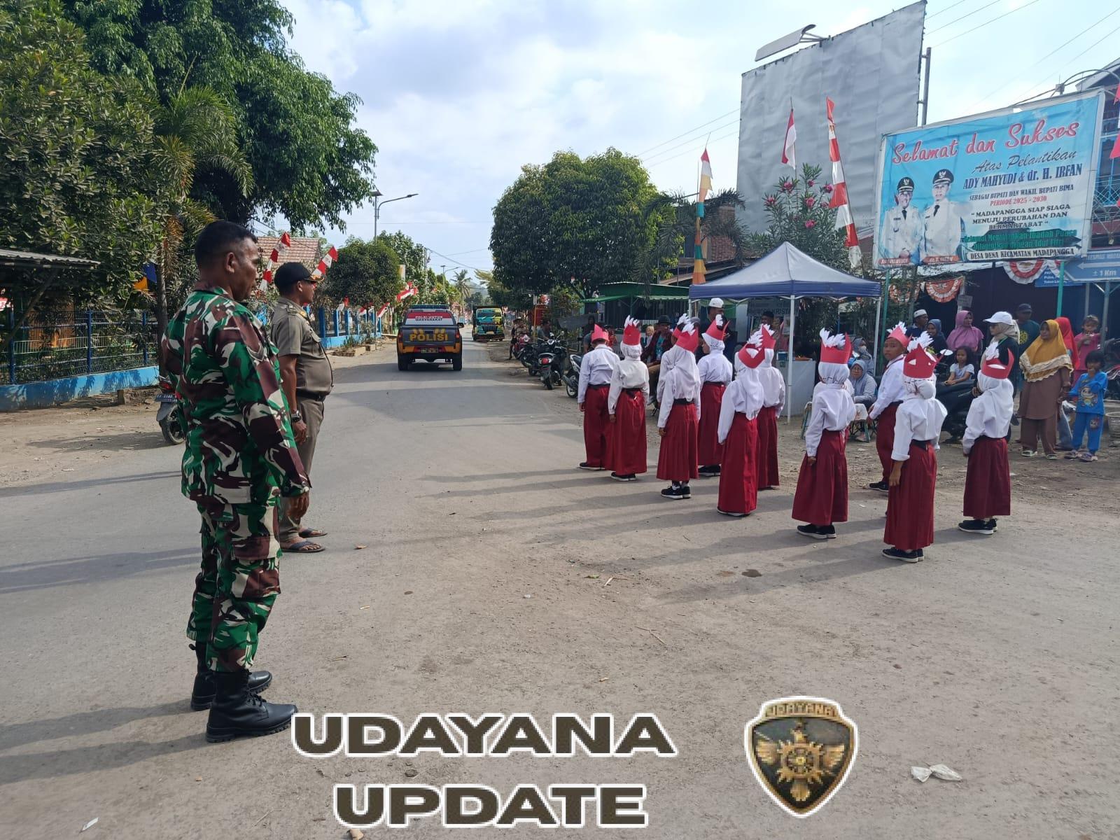 Karang Taruna Desa Dena Dan Babinsa Sukses Gelar Gerak Jalan Unik, 30 Regu Ikut Meriahkan Acara