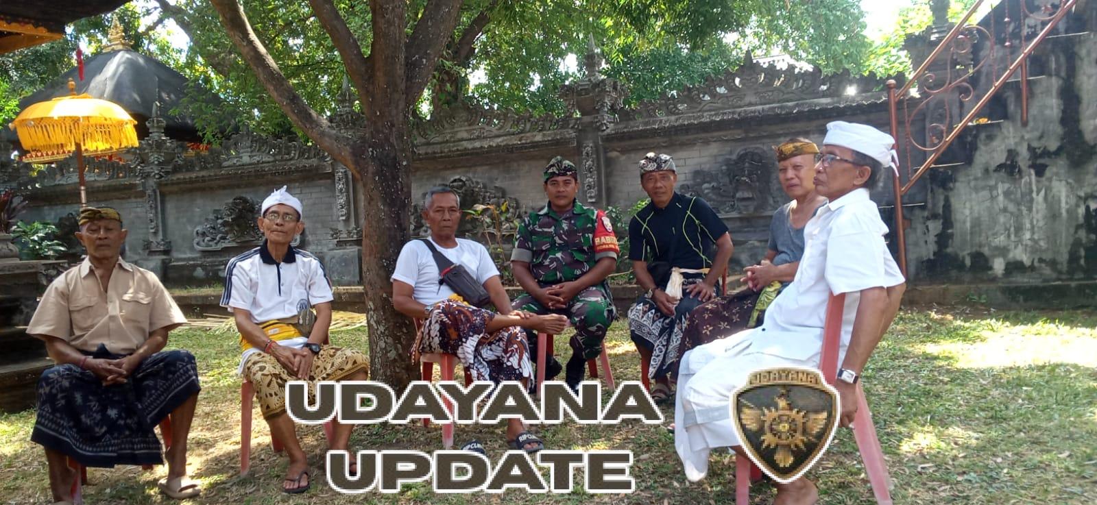 Ratusan Warga Hadiri Piodalan Ageng, Babinsa Pastikan Upacara Berjalan Aman