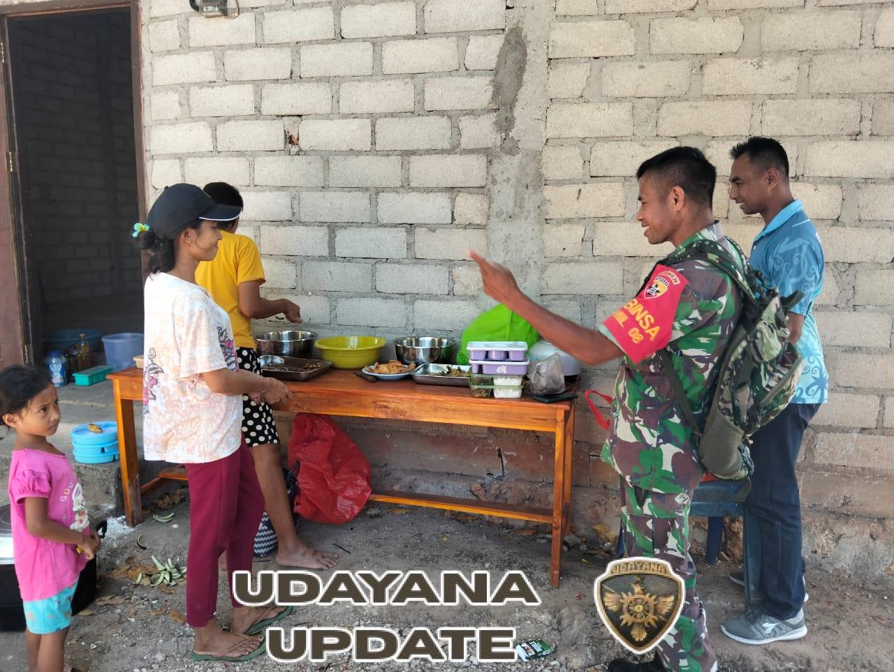 Babinsa Dampingi Pemberian Makanan Tambahan untuk Pemulihan Stunting