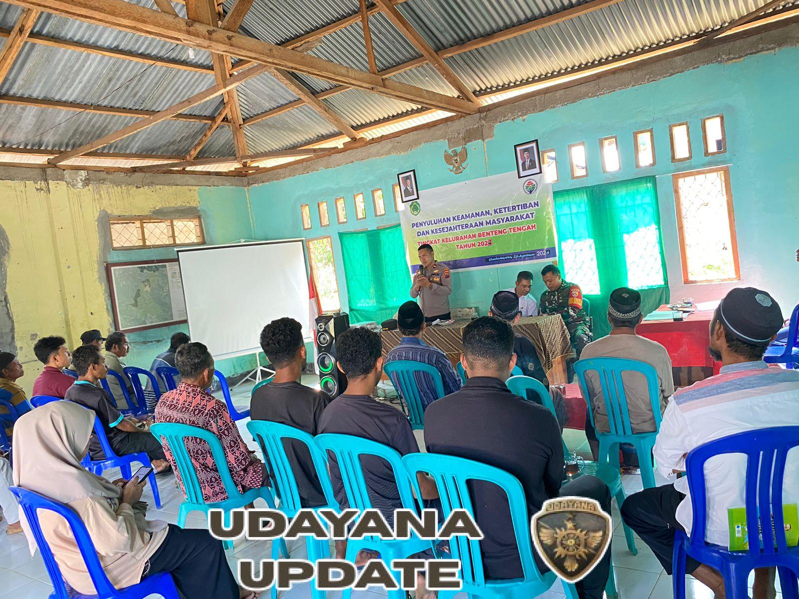 Penyuluhan Kamtibmas 2025 di Benteng Tengah, Kopda Hanan Tekankan Peran Aktif Warga