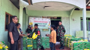 Sinergi Kodim 1603/Sikka Dan Bulog: Salurkan Beras SPHP melalui Gerakan Pangan Murah