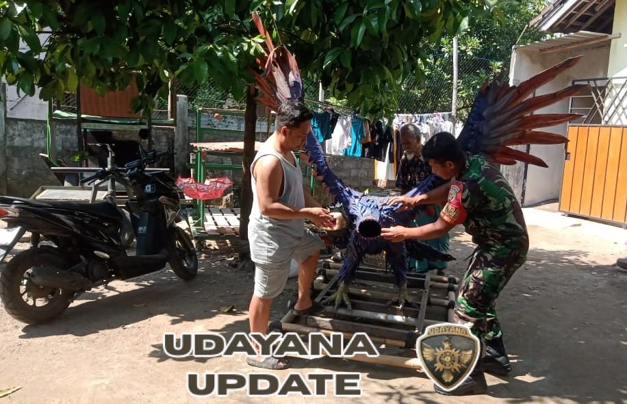 TNI dan Warga Bersinergi Sukseskan Gawe Gubuk Lingsar 2025