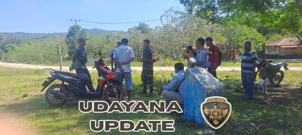 Babinsa Kawal Kelancaran Pengukuran Tanah Pemda di Ngadu Ngala