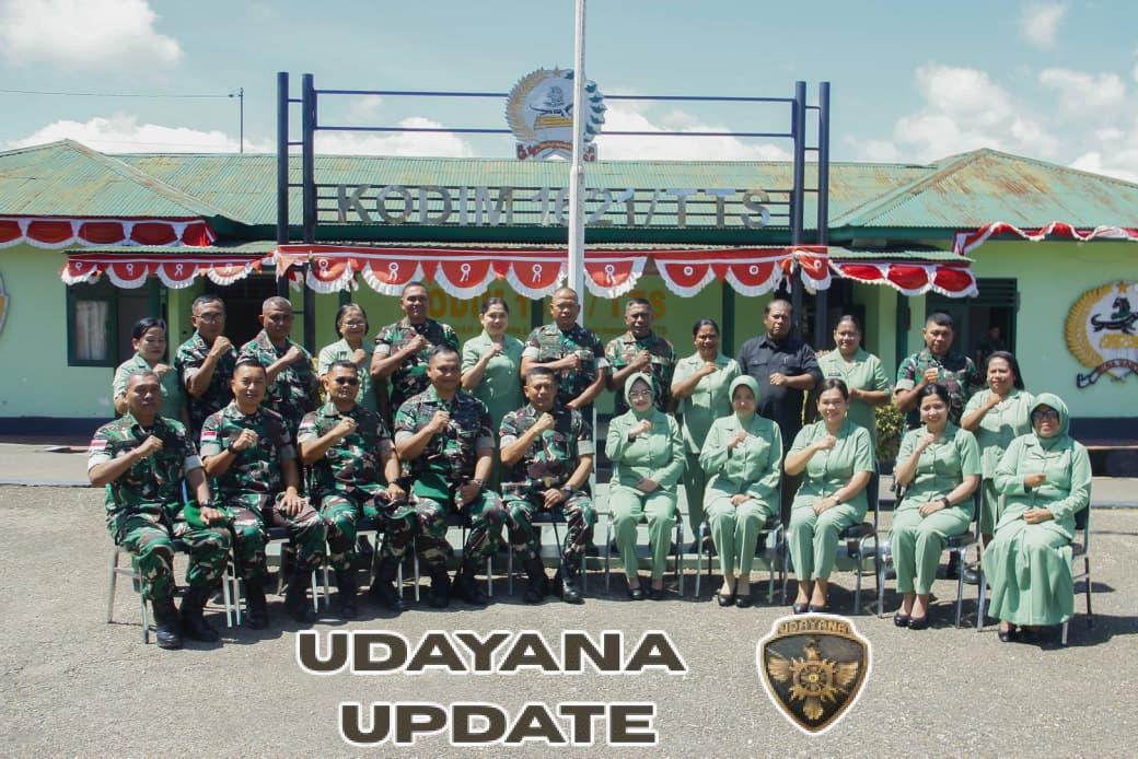 Danrem 161/Wira Sakti Kolonel Inf Hendro Cahyono Laksanakan Kunjungan Kerja Perdana ke Makodim 1621/TTS
