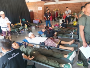 Bakti Indonesia , Kodim Klungkung Sumbangkan Darah
