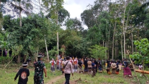 31 Makam Dibongkar Di Desa Adat Tukad Saang, Aparat TNI Dan Polri Turun Beri Pengamanan