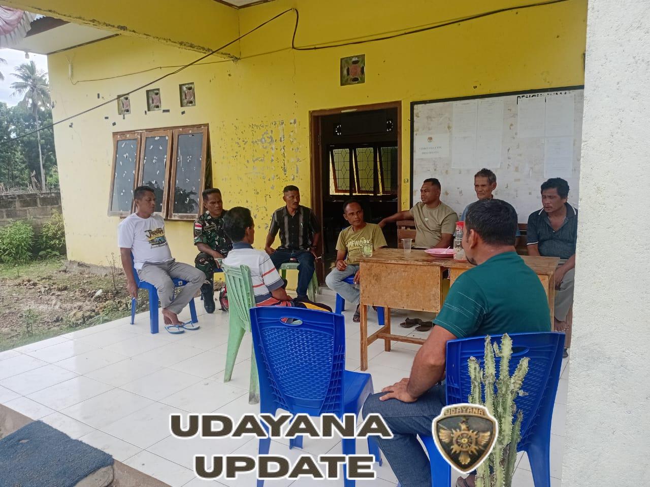 Babinsa Oebatu Fasilitasi Mediasi Pembukaan Jalan Usaha Tani di Dusun Kondamuri