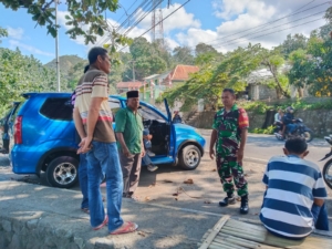 Babinsa Hadir di Tengah Masyarakat: Pamwil Aman dan Lancar di Lingkungan Ndao