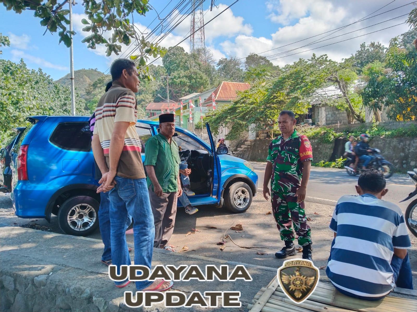 Babinsa Hadir di Tengah Masyarakat: Pamwil Aman dan Lancar di Lingkungan Ndao