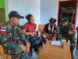 Satgas Pos Dafala Terima Senjata dan Munisi Dari Warga Binaan, Bukti Pendekatan Humanis Dengan Aksi Teritorial