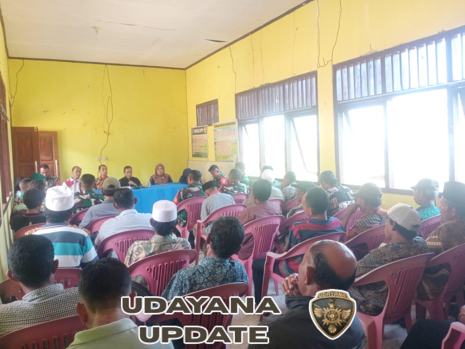 Personil Pos Ramil Wera Hadiri Sosialisasi Optimalisasi Lahan Pertanian di Ambalawi