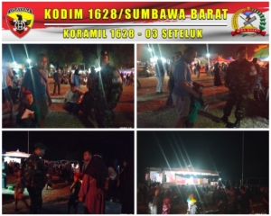 Koramil 1628-03/Seteluk Gelar Patroli Malam, Wujudkan Kamtibmas Kondusif