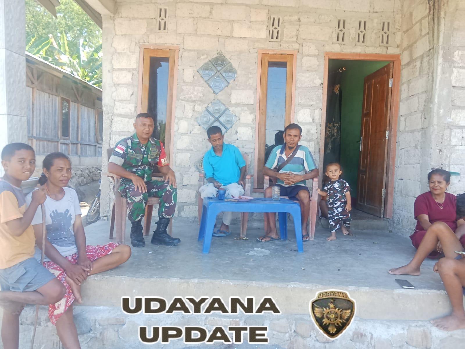 Tingkatkan Kepedulian Lingkungan, Babinsa Laksanakan Anjangsana di Desa Oekopa