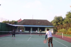 Main Tenis Lapangan Bersama, Dandim Klungkung Perkokoh Kemanunggalan