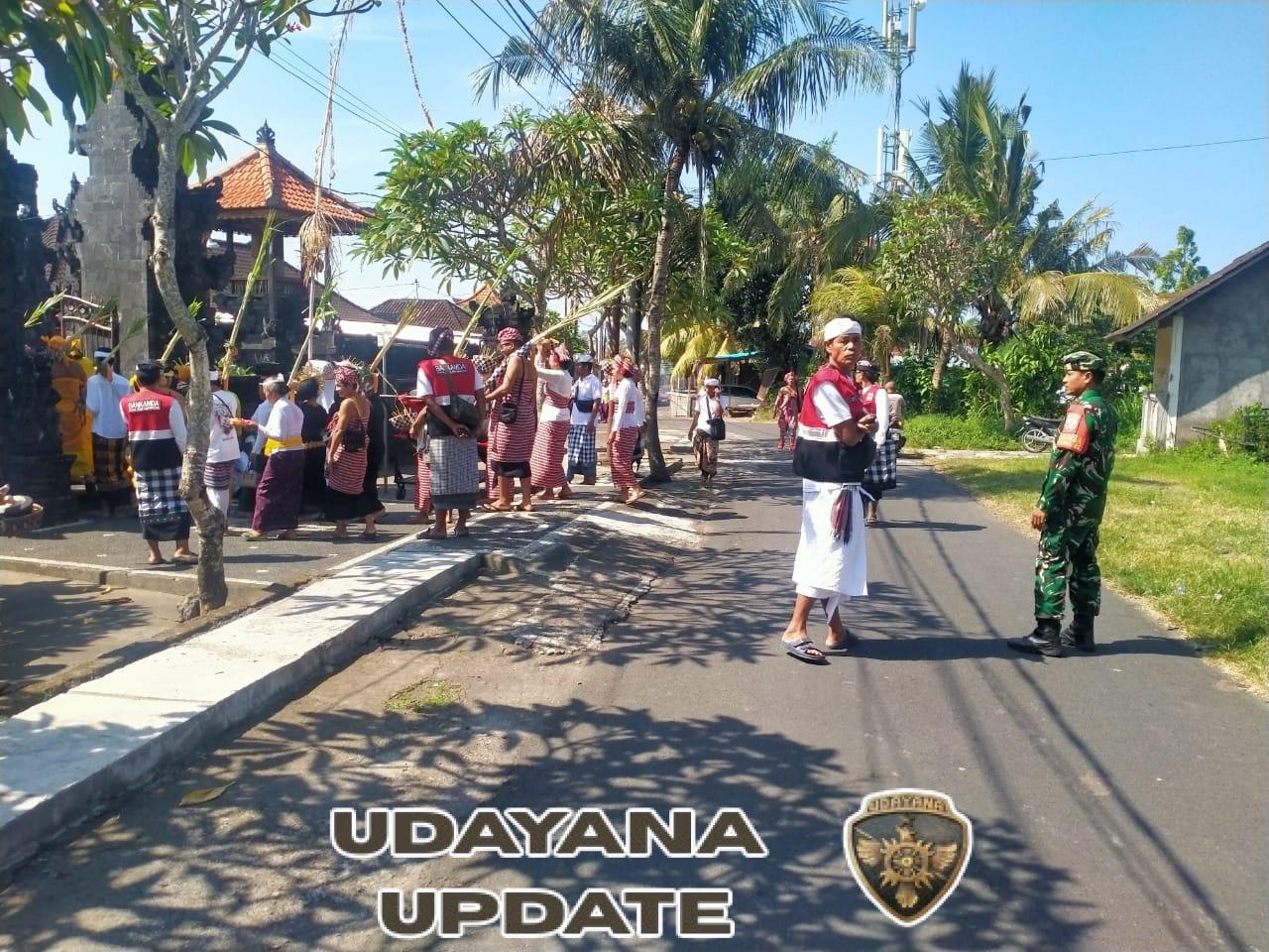 Dukung Kelestarian Tradisi, Adat Dan Budaya, Serka Gede Adiasa Kawal Dan Amankan Upacara Nyenuk