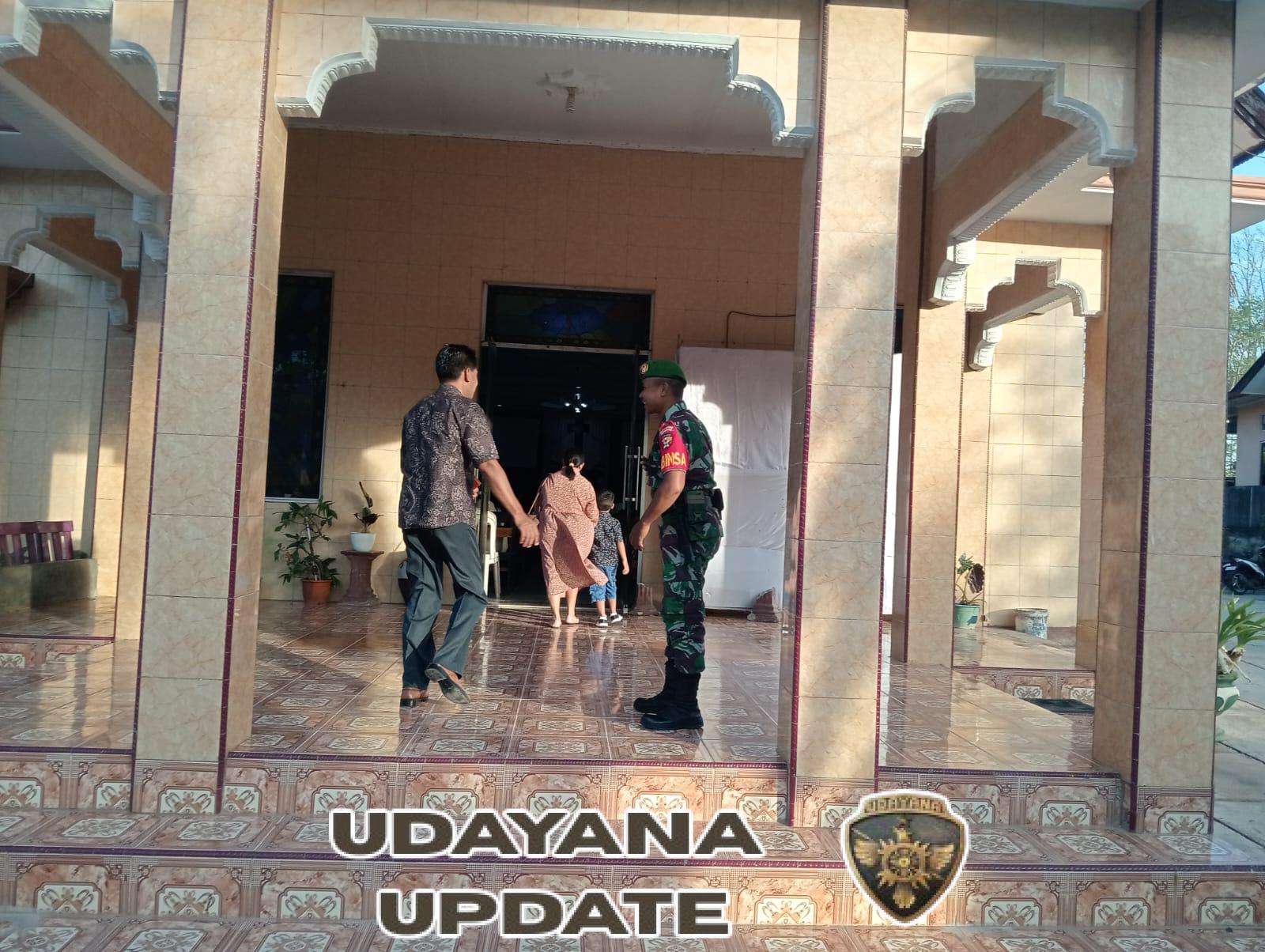 Koramil 1627-01/Baa Laksanakan Pengamanan Ibadah Minggu di Gereja Efata Lekione