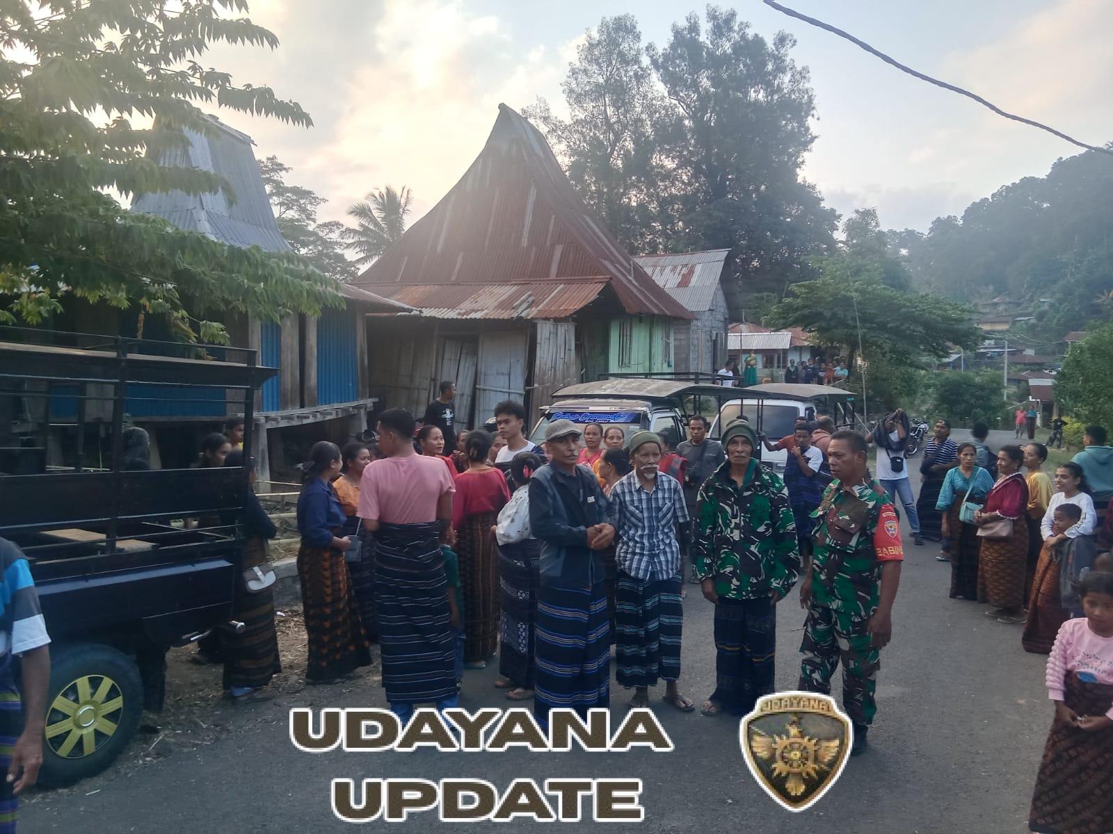 Babinsa Sertu Clementino P. Dasilva Aktif Jaga Kamtibmas dan Jalin Komunikasi dengan Warga Watunggere