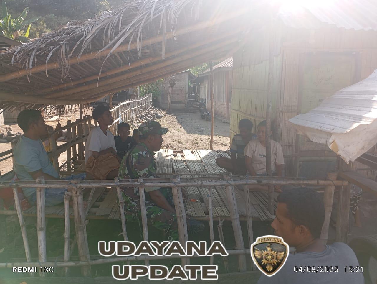 Babinsa Koramil 1602-04 Lakukan Monitoring dan Komunikasi Sosial di Desa Neotonda