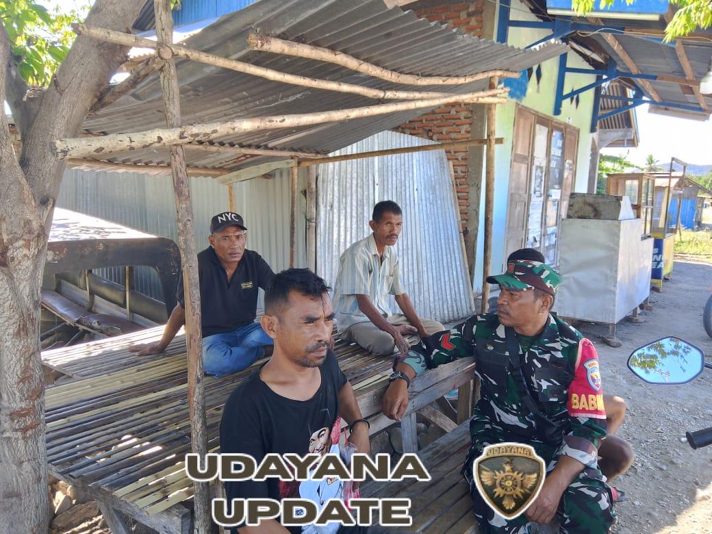 Koptu Sahlan Umar Ajak Warga Desa Ngalukoja Jaga Keamanan dan Ketertiban