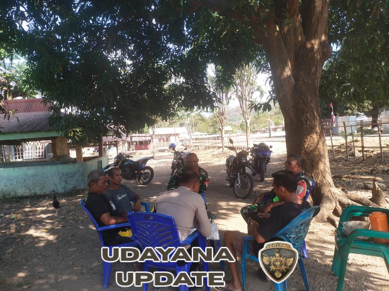 Keamanan Wilayah Terjaga, Babinsa dan Kapospol Laksanakan Monitoring di Desa Kotabaru