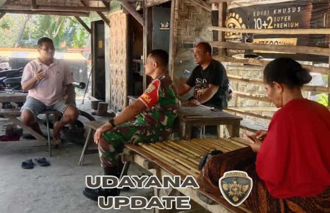 Pengamanan Wilayah, Babinsa Koramil 1602-01/Ende Anjangsana ke Desa Bheramari