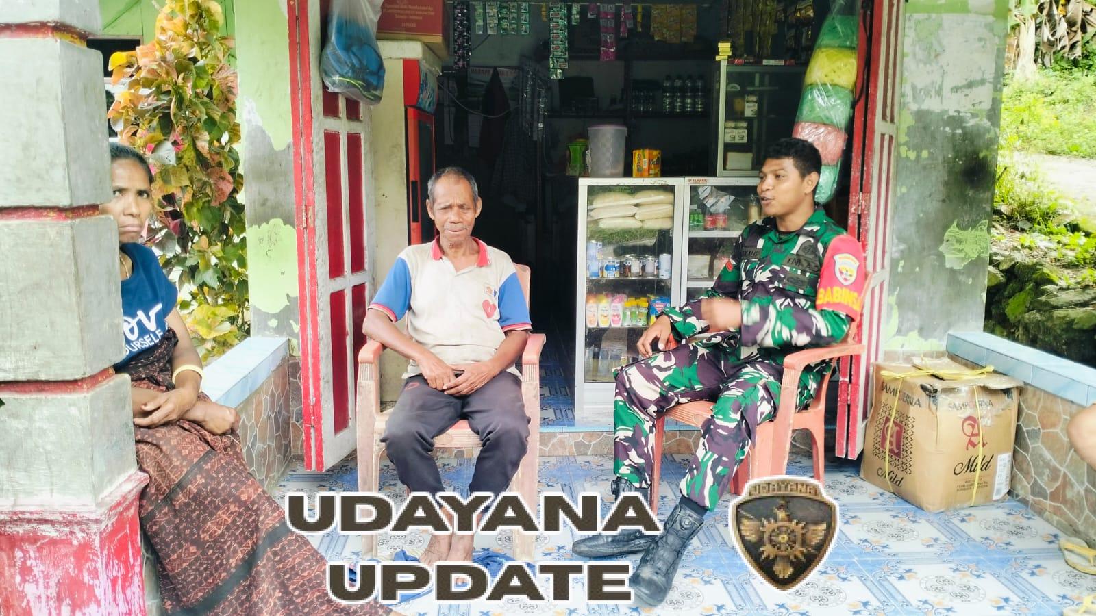 Monitoring Wilayah, Babinsa Koramil 1602-03 Detusoko Himbau Warga Jaga Kesehatan