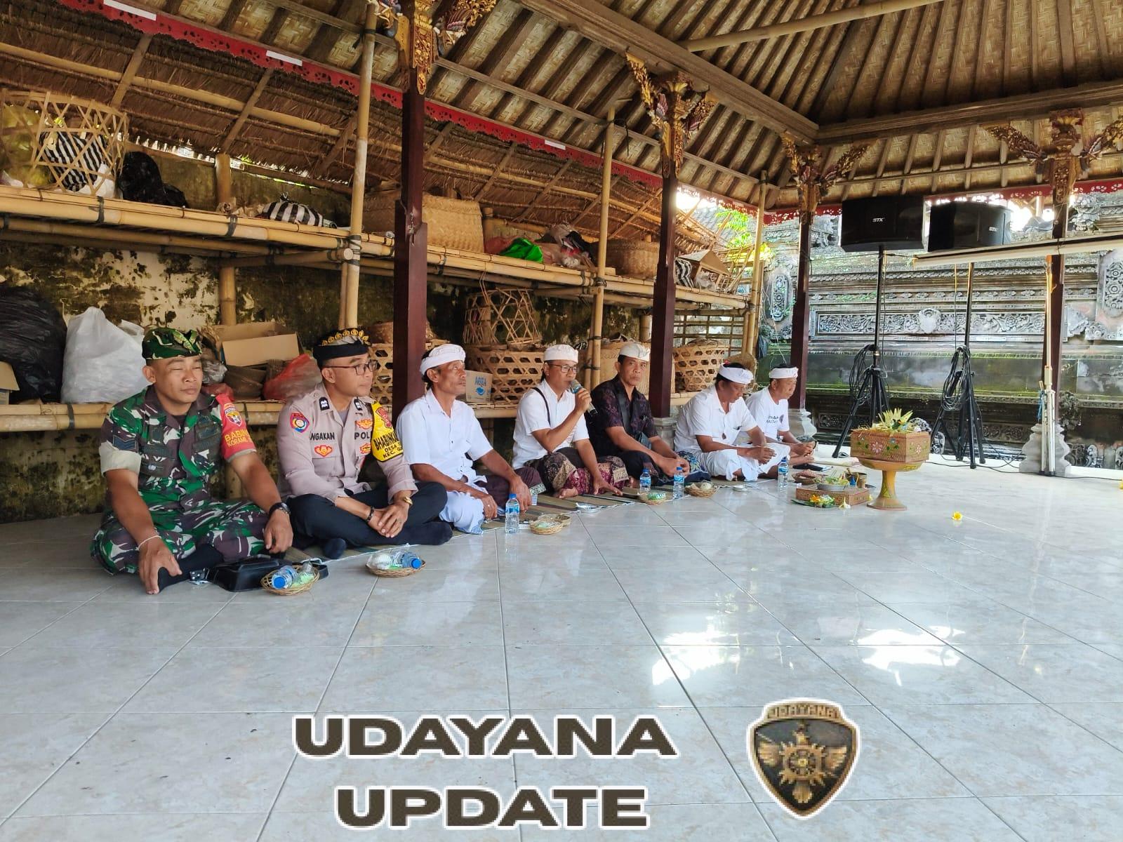 Sinergi Babinsa dan Bhabinkamtibmas Kawal Penetapan Bendesa Adat Temesi