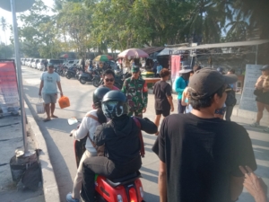 Pantau Kondusifitas Pelabuhan, Aparat Di Nusa penida Bersinergi Gelar Pengamanan