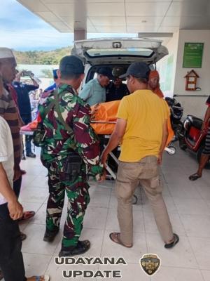 Babinsa Koramil Sape Imbau Keluarga Korban Tenang dan Serahkan Kepada Polisi