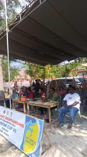 Babinsa Oenoni I Hadir Amankan Jalannya Turnamen Oenoni Raya