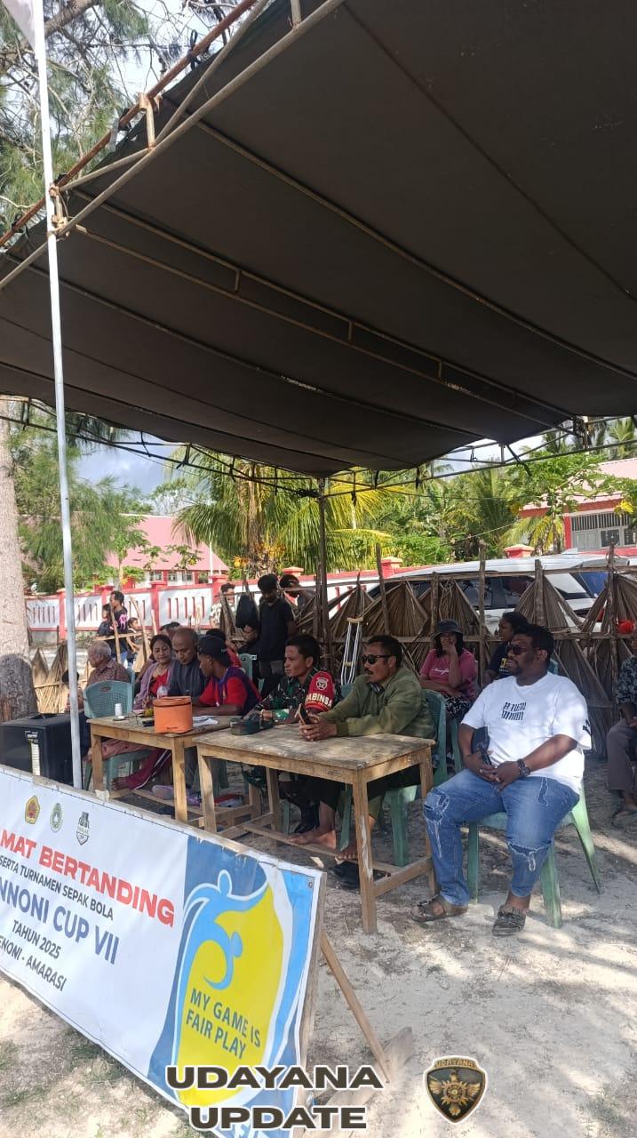 Babinsa Oenoni I Hadir Amankan Jalannya Turnamen Oenoni Raya