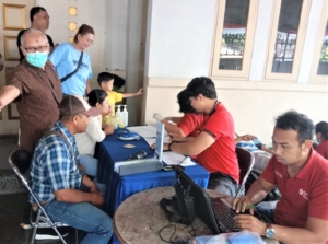 GBI Shallom dan PMI RS. Tabanan Gelar Donor Darah, Babinsa Atensi Kegiatan