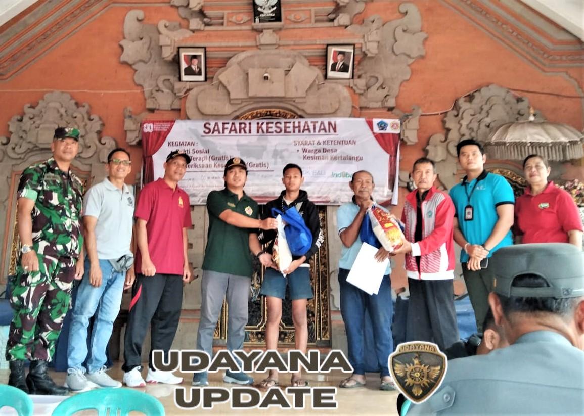 Babinsa dan Karang Taruna Kertha Widya Shanti Berkolaborasi dalam Safari Kesehatan