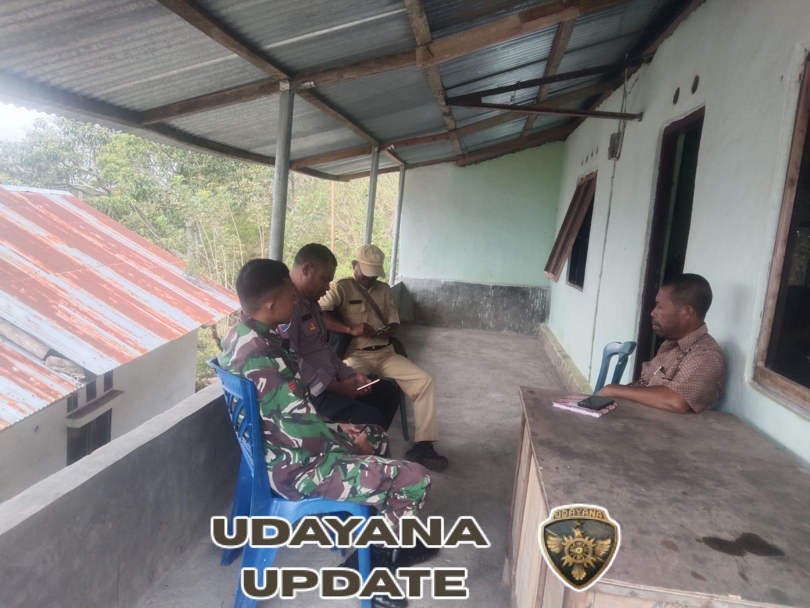 Babinsa dan Pemerintah Desa Bersinergi Jaga Keamanan Wilayah Nuamuri Barat