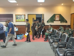 Kodim 1603/Sikka Hadiri Kegiatan Donor Darah dalam Rangka Menyambut Hari Lahir Kejaksaan RI