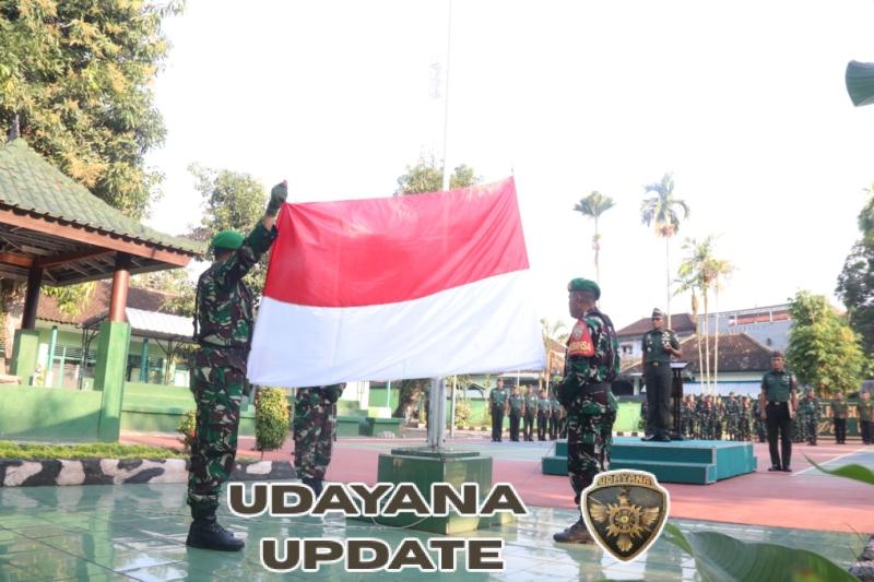 Upacara Hari Senin Di Kodim Klungkung Diwarnai Penerimaan Warga Baru Dan Penyerahan Tugas Danramil Nusa Penida