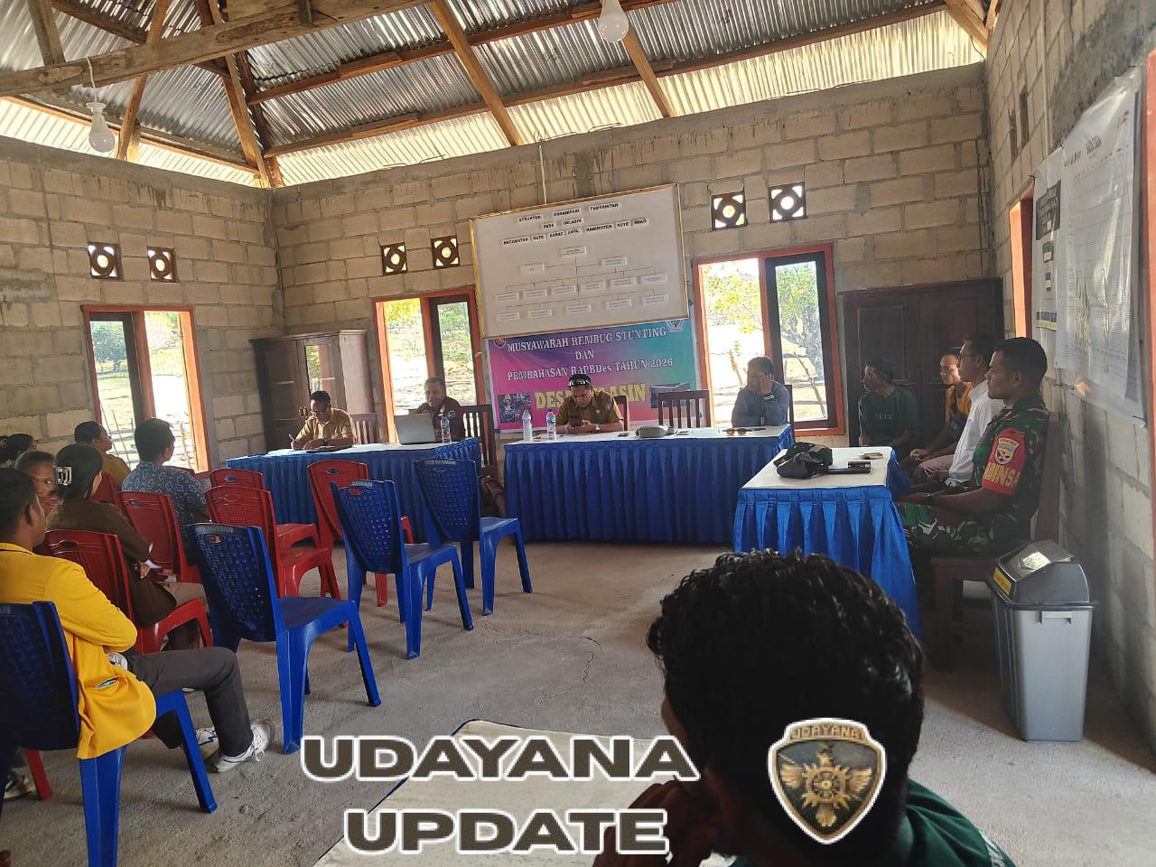 Babinsa Koramil 03/Batutua Hadiri Rembuk Stunting Perencanaan RKPdes di Desa Binaan