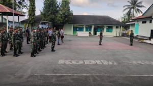 Apel Pagi Kodim 1602/Ende: Prajurit Siap Laksanakan Korvei dan Latihan Menembak