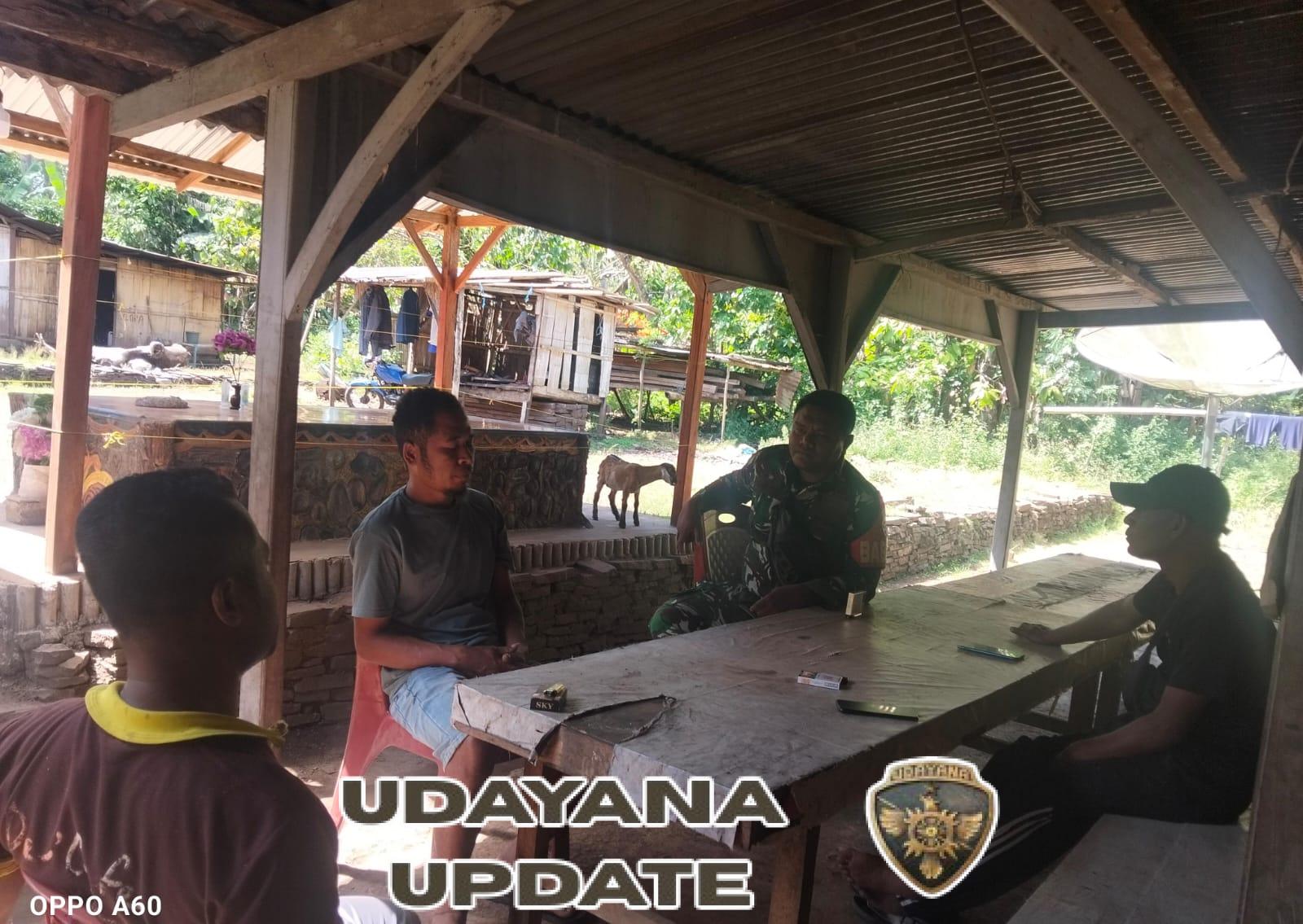 Babinsa Praka Ramdani Utomo Gencarkan Monitoring dan Pengamanan Wilayah di Maurole